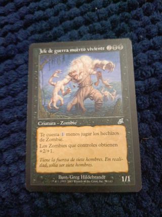 Carta Magic Jefe de Guerra muerto
