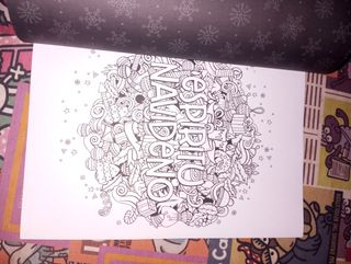 Un libro navideño de colorear para adultos: Feliz Navidad (Spanish Edition)