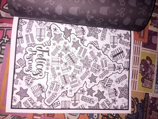 Un libro navideño de colorear para adultos: Feliz Navidad (Spanish Edition)