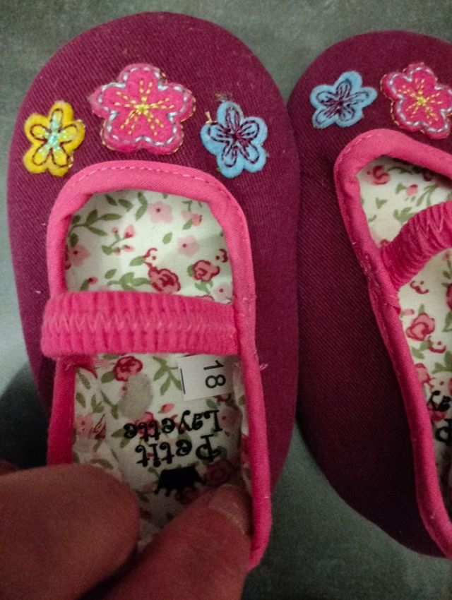 6 pares de calzado bebe niña