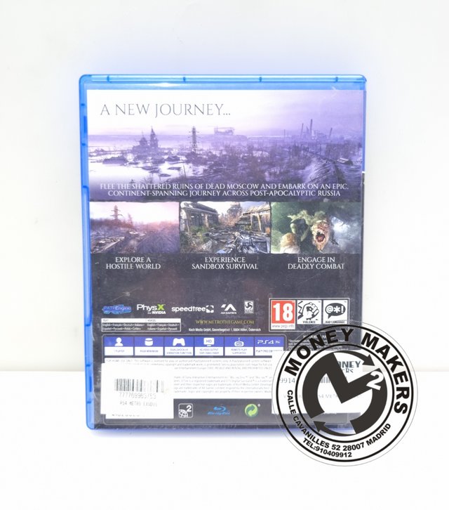 Videojuego PS4 METRO EXODUS