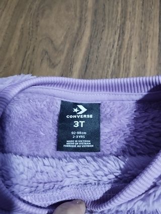 Sudadera converse niña 3 años