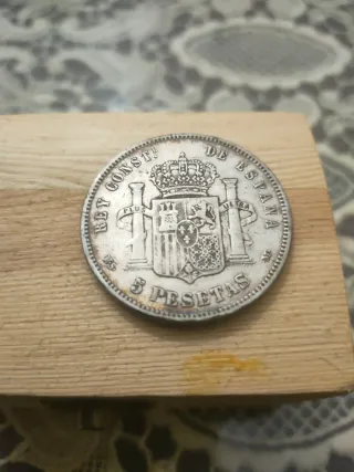 Monedas, antiguas de plata.          Unidad  38 €,