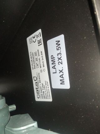 Unidad extractora de humos marca Cata