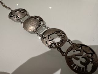 Pulsera de plata monedas antiguas