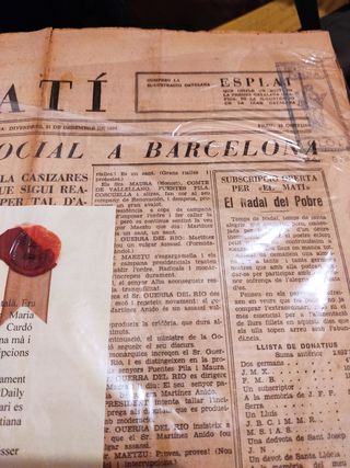 Periódico antiguo El Mati 1934