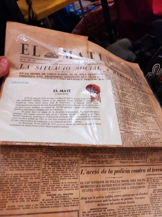 Periódico antiguo El Mati 1934