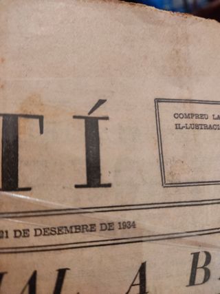 Periódico antiguo El Mati 1934