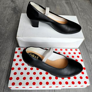 Zapatos de Flamenca Baile Talla 38 Goma Negro