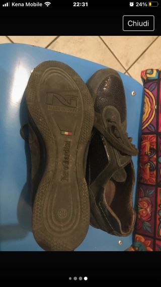 Sneakers scamosciate Nero Goardini