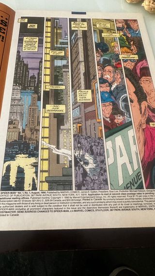 Comic Spiderman #1 1990 Todd McFarlane & Stan Lee