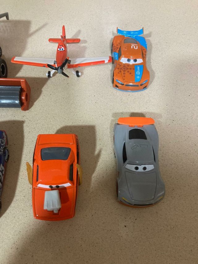 Coches de metal cars rayo McQueen naranjas