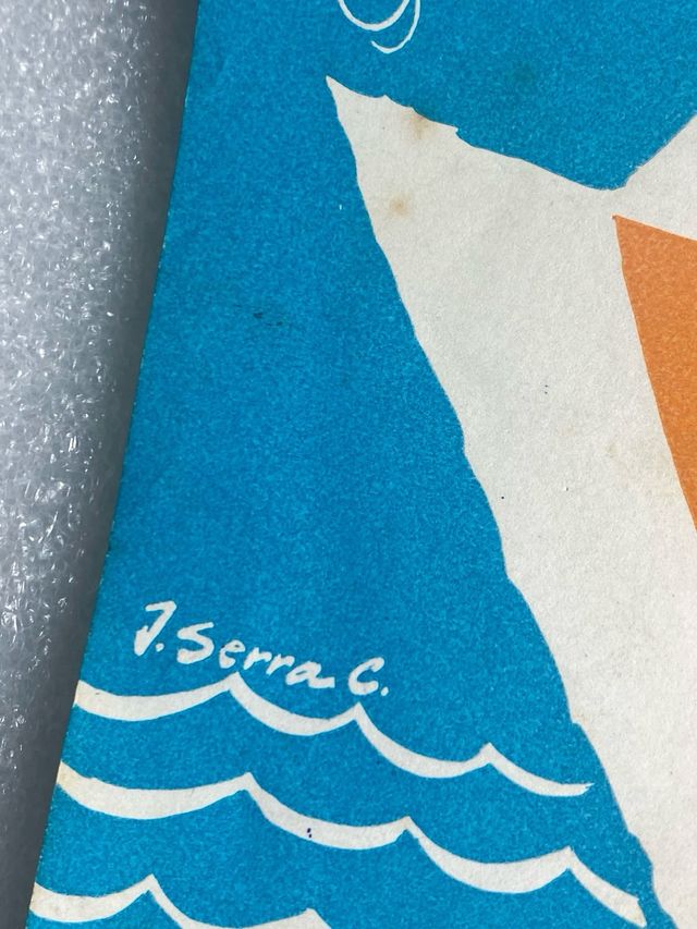 CARTEL DEL FESTIVAL DEL MAR de LLORET de MAR 1961