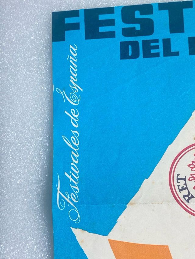 CARTEL DEL FESTIVAL DEL MAR de LLORET de MAR 1961