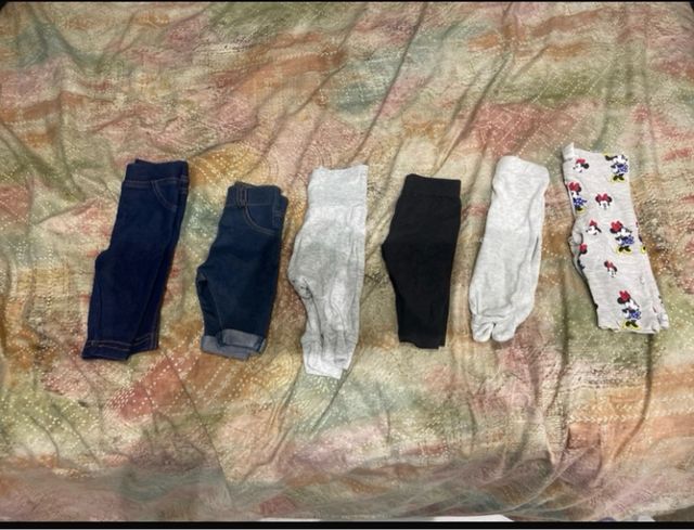 Lote pantalones bebe 0-3 m