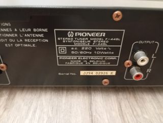 Sintonizador de radio Pioneer F-445L