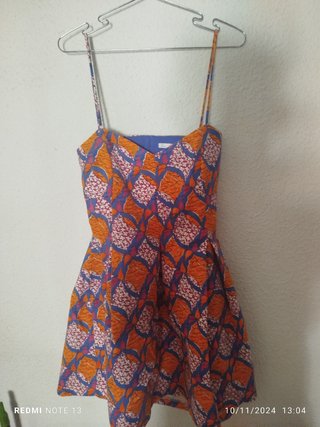 Vestido estampado de colores de trafaluc talla L