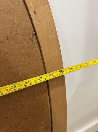 Espejo ovalado vintage antiguo