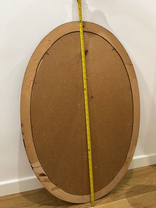 Espejo ovalado vintage antiguo