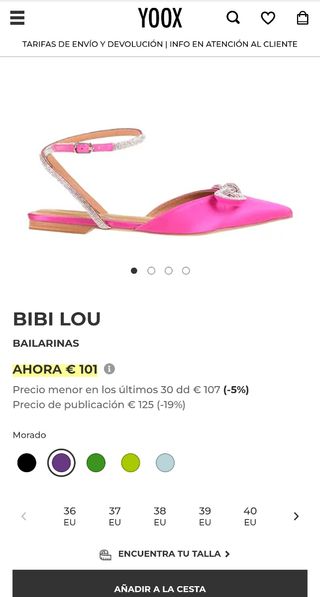 Bailarinas Bibi Lou, fucsias