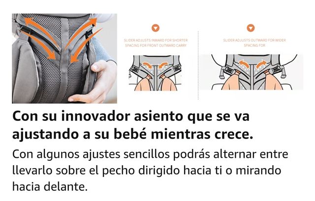 Mochila portabebés Bonbay ergonómica de 3-36 meses