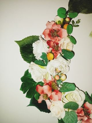 Corona Ghirlanda di fiori in tessuto