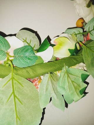 Corona Ghirlanda di fiori in tessuto