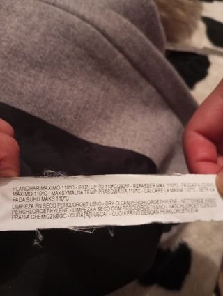 Abrigo paño de zara