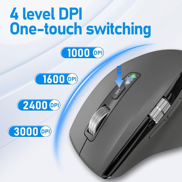 INFINMIND L910 Ratón 2.4G inalámbrico 2xBluetooth