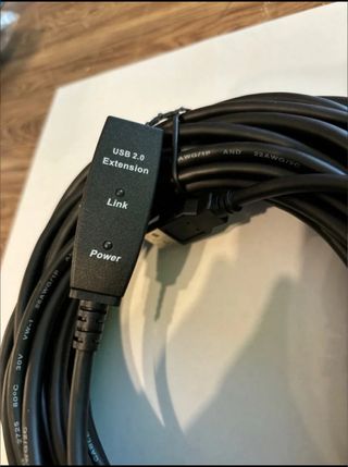 Cable usb de 15 m de largo, macho-hembra