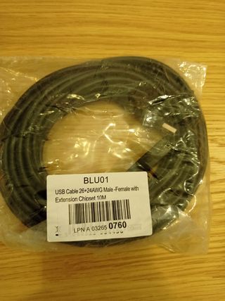 Cable usb de 15 m de largo, macho-hembra