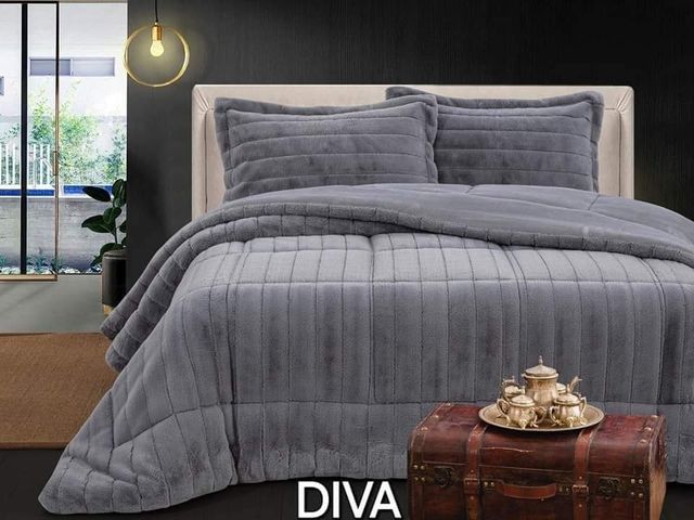 Edredom de inverno com pelo