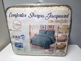 Edredom de inverno com sherpa, solteiro 
