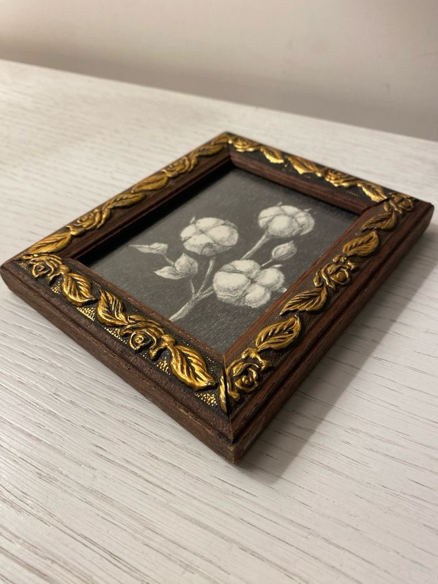 Dibujo , disegno a matita con cornice