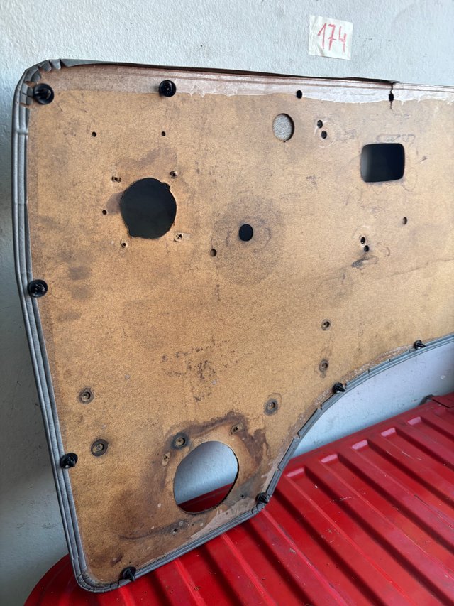VW T3 Panel Interior Puerta Conductor Gris ref.174