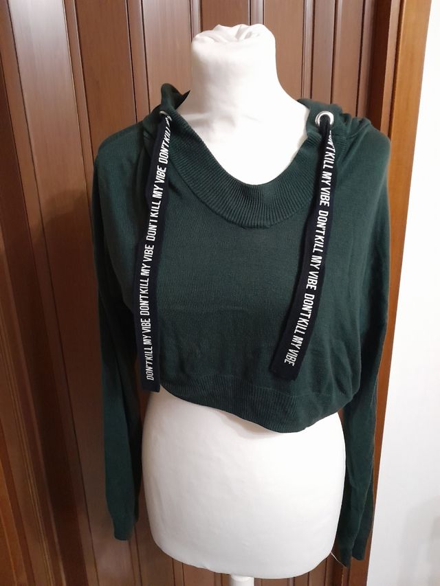 Maglioncino cropped cappuccio H&M