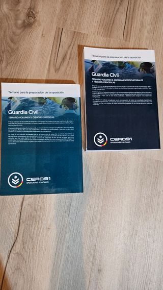 Temario Oposición Guardia Civil