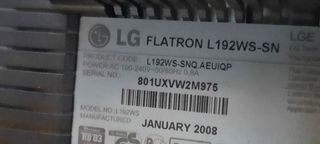 Monitor lg FLATRON L192WS-SN
