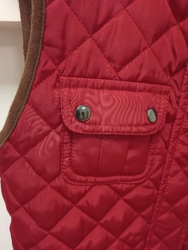 CHALECO T.S/M‼️ZARA‼️ROJO OSCURO‼️