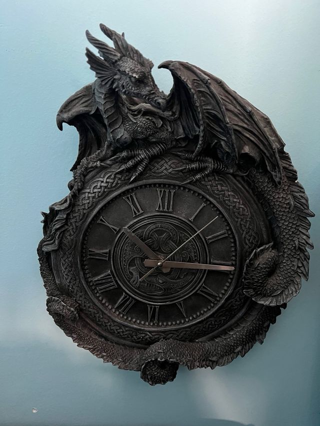 Relog Pared decorativo Dragon de Resina