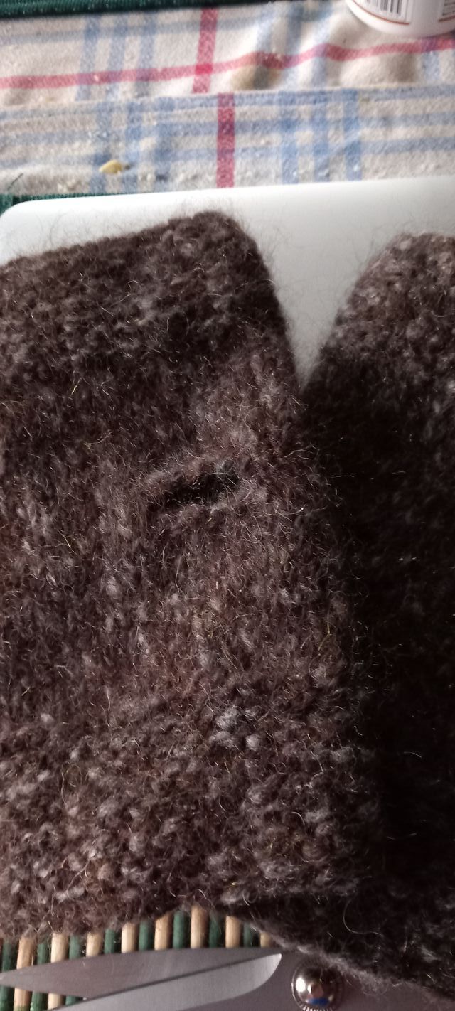 guanti senza dita fatti a mano