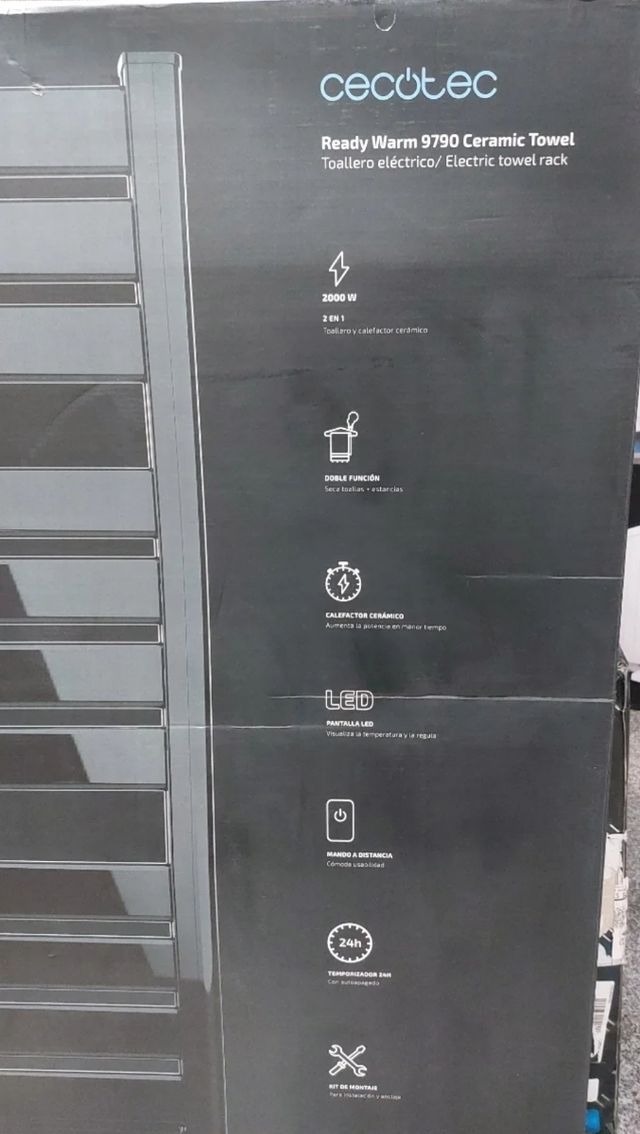  TOALLERO ELECTRICO CECOTEC READY WARM 9790 