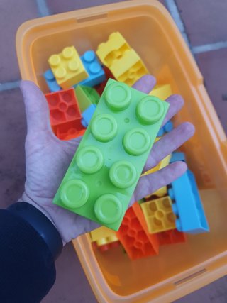 Caja con Bloques de Construcciones Bebé