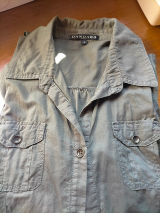 Camisa caqui Dandara 