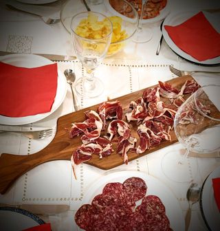 Tabla de servir, presentación, para quesos