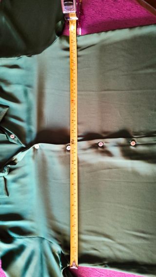 Blusa o camisa satén verde oscuro zara 