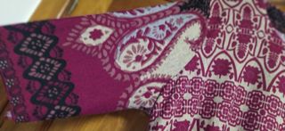 Nuevo Vestido de punto tipo pasley manga franc