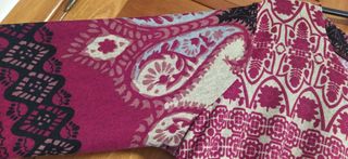 Nuevo Vestido de punto tipo pasley manga franc