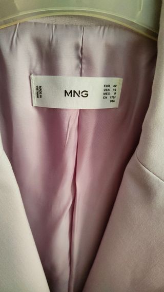 Blazer o americana lila de Mango