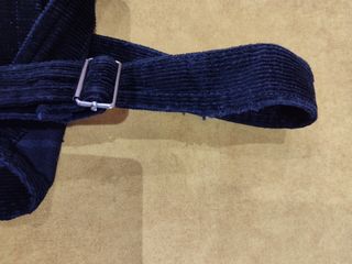 Peto de mini falda en pana negro t. 40